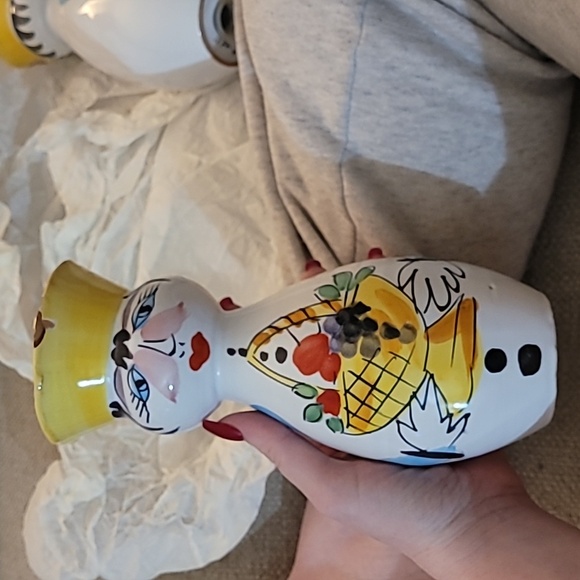 Vintage Aldo Londi Bitossi Salt & Pepper Shakers Italian Mid Century Modern - Picture 9 of 14